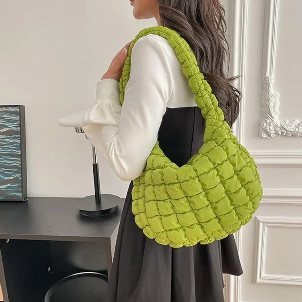 Bubble Quilted Hobo Women Handbag Shoulder Bag